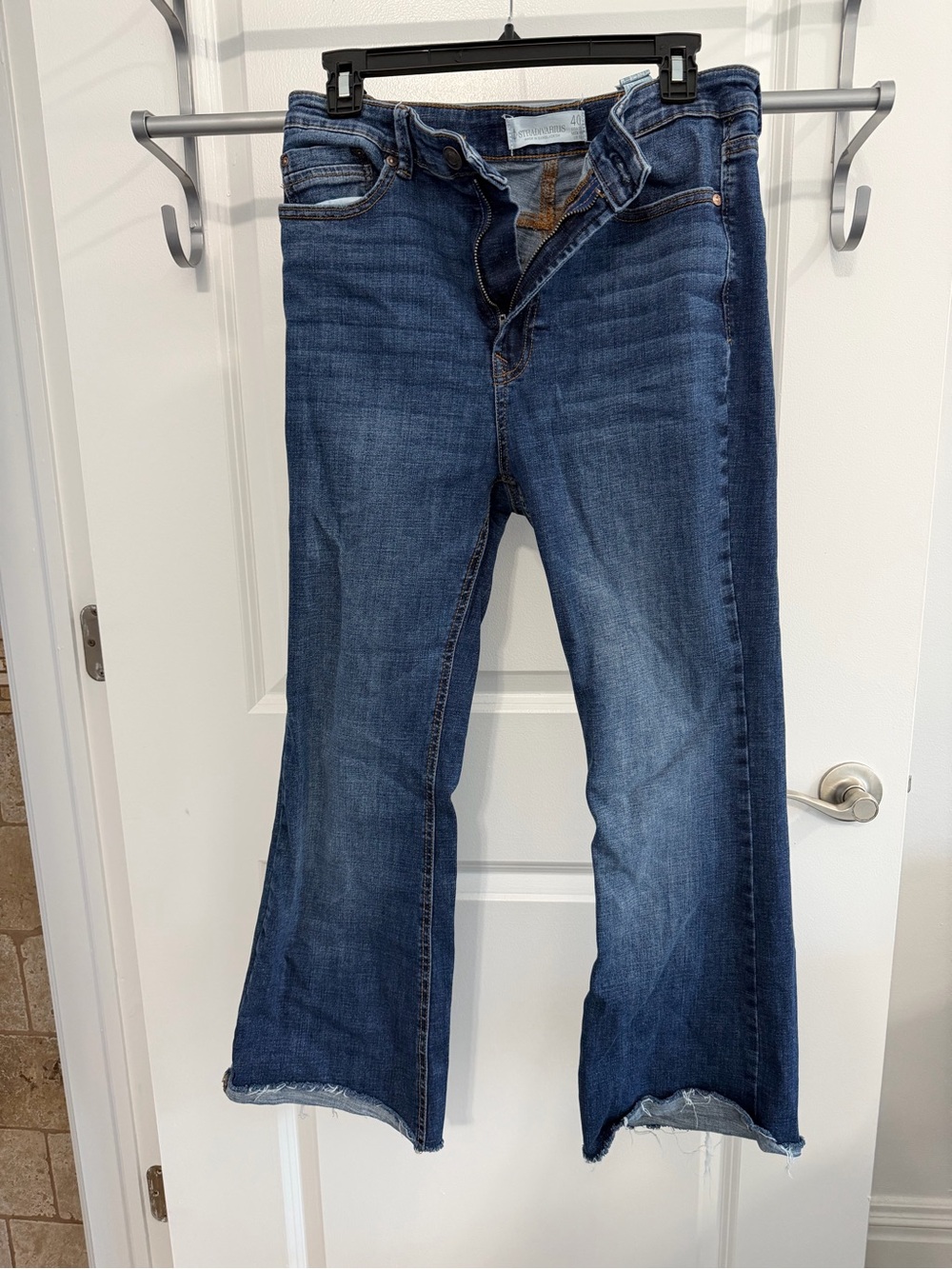 stradivarius Dark Blue Bootcut Jeans